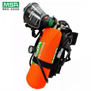 梅思安（MSA） SCBA 10167766 AX2100 空气呼吸器 （6.8L BTIC气瓶、无表、500C减压器、标准报警哨、快接中压管、AX压供阀、UE 面罩、橡胶头带、AX-B60CSQXURB0）